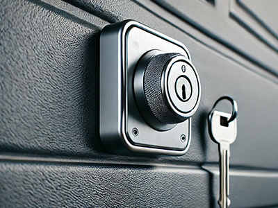 Emergency garage door lock repair service for a homeowner in San Antonio, Texas