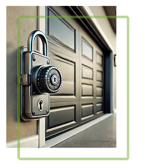 Modern garage door lock repair service in San Antonio, TX, ensuring functionality and safety